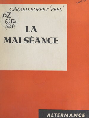 cover image of La malséance